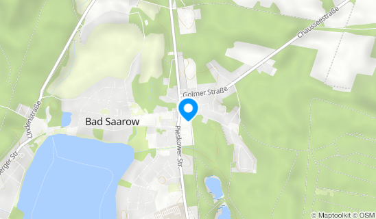 Kartenausschnitt Bahnhof Bad Saarow